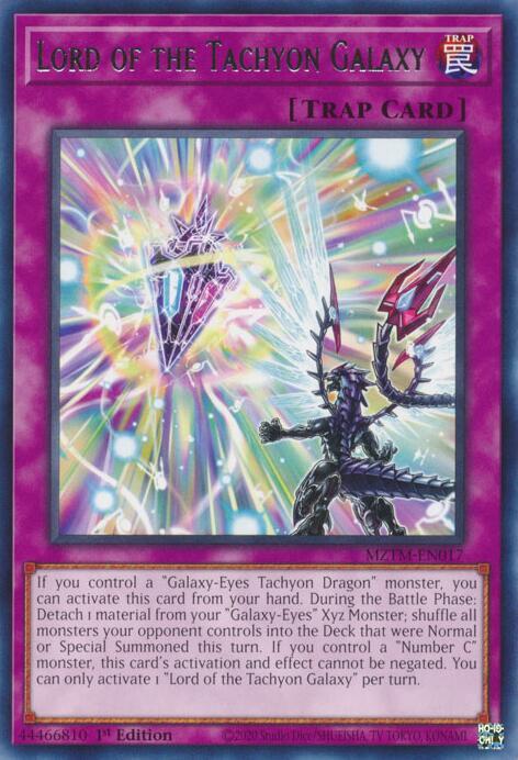 Lord of the Tachyon Galaxy - Rare - 1st Edition - MZTM-EN017