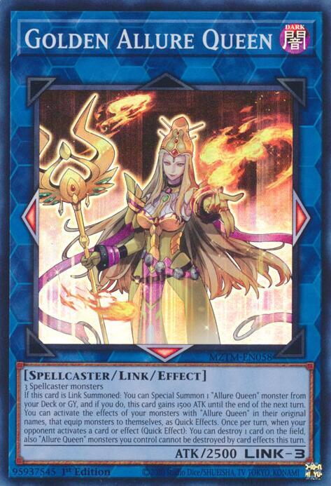 Golden Allure Queen - Super Rare - 1st Edition - MZTM-EN058