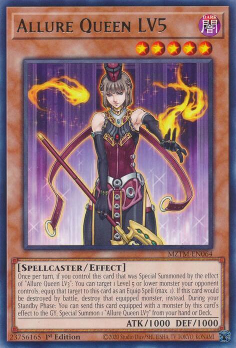 Allure Queen LV5 - Rare - 1st Edition - MZTM-EN064