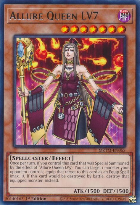 Allure Queen LV7 - Rare - 1st Edition - MZTM-EN065