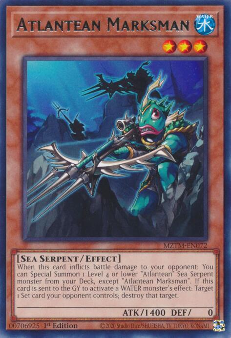 Atlantean Marksman - Rare - 1st Edition - MZTM-EN072