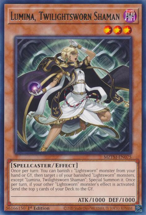 Lumina, Twilightsworn Shaman - Rare - 1st Edition - MZTM-EN075