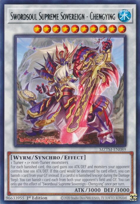 Swordsoul Supreme Sovereign - Rare - 1st Edition - MZTM-EN089
