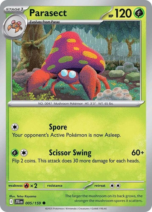 Parasect - Reverse Holo - Common - 005/159