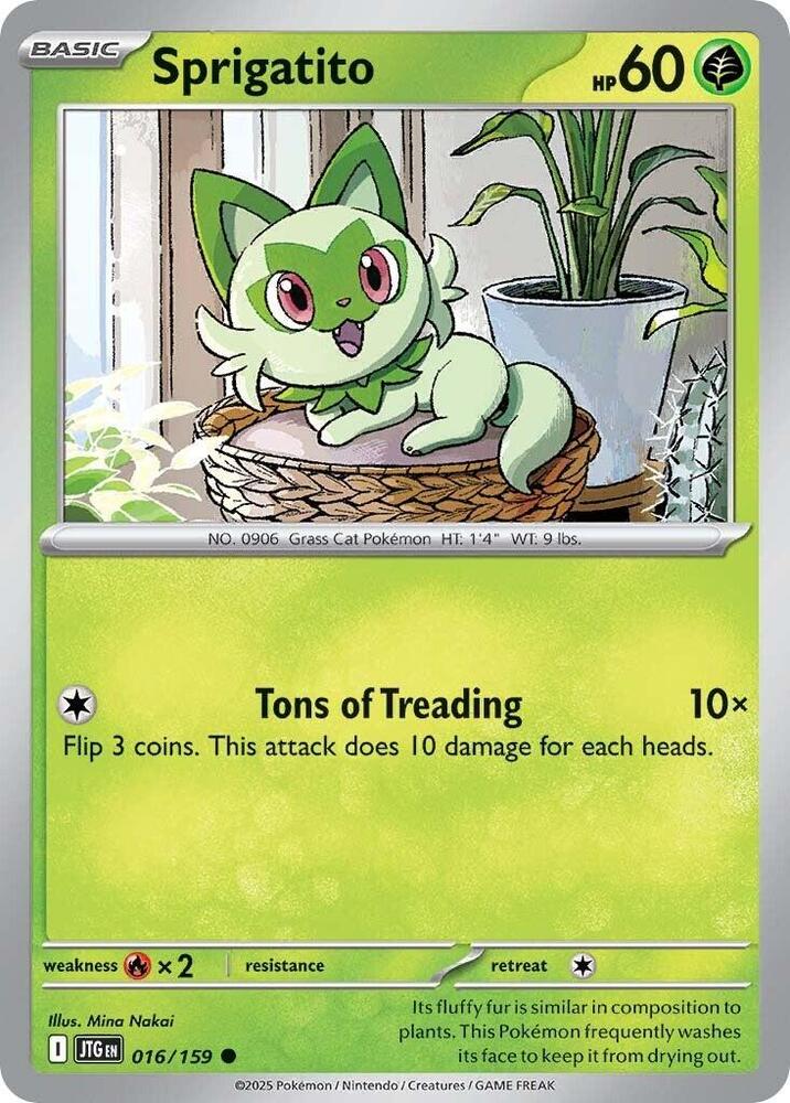 Sprigatito - Reverse Holo - Common - 016/159