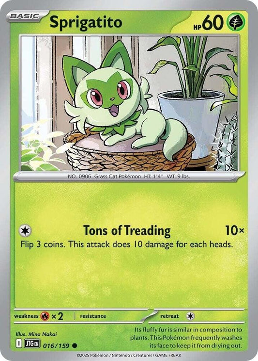 Sprigatito - Reverse Holo - Common - 016/159