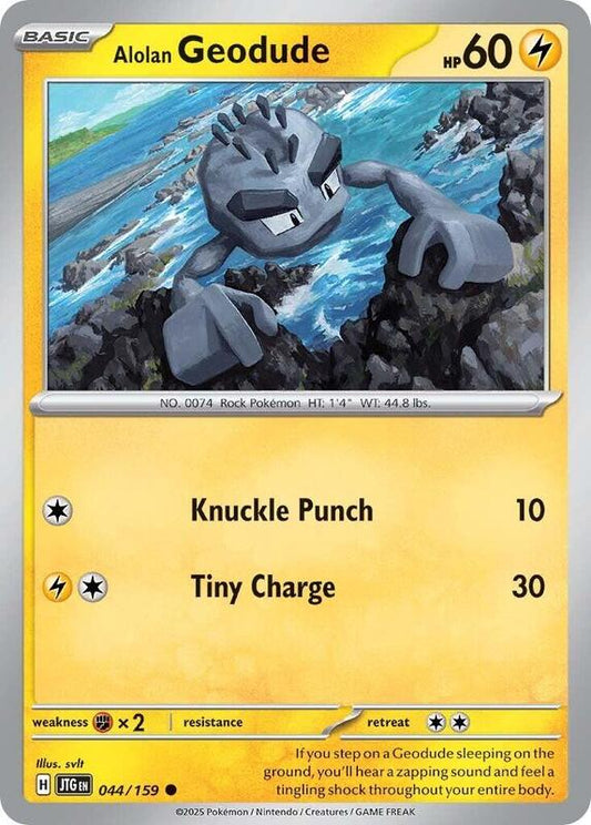 Alolan Geodude - Reverse Foil - Common - 044/159