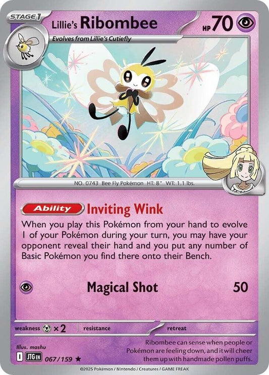 Lillie's Ribombee - Holofoil - Rare - 067/159