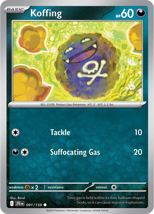 Koffing - Reverse Holo - Common - 091/159