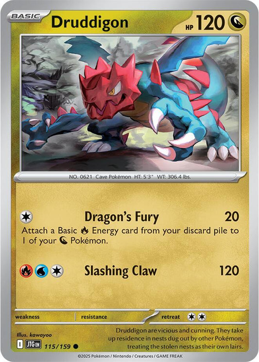 Druddigon - Reverse Foil  - Common - 115/159