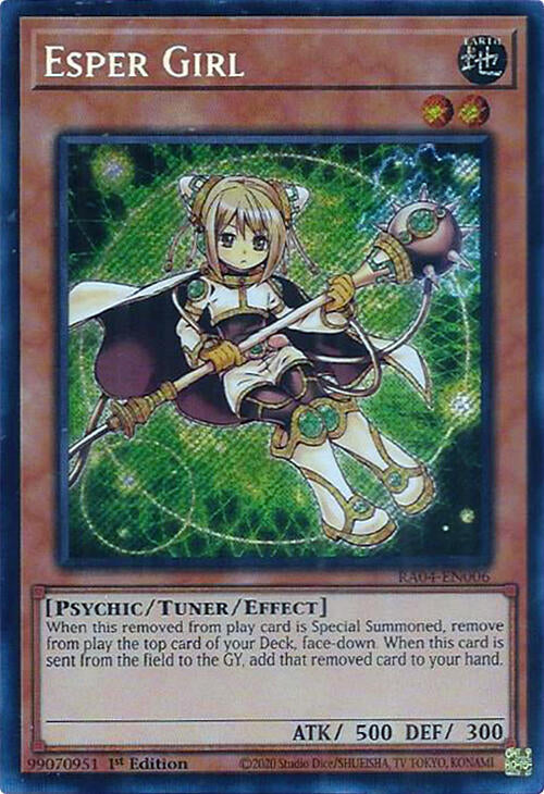 Esper Girl - Secret Rare - 1st Edition - RA04-EN006