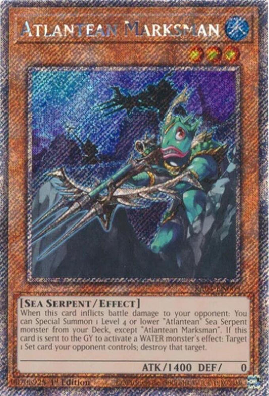 Atlantean Marksman - Platinum Secret Rare - 1st Edition - RA04-EN009