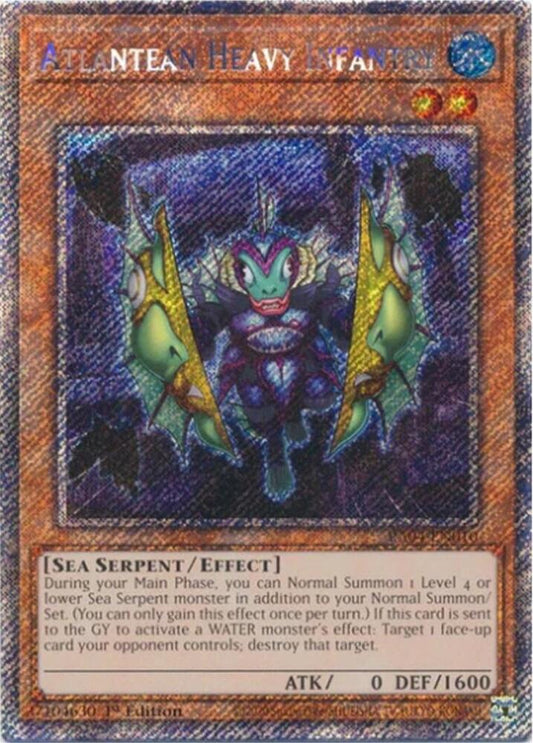 Atlantean Heavy Infantry - Platinum Secret Rare - 1st Edition - RA04-EN010