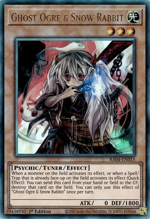 Ghost Ogre & Snow Rabbit - Prismatic Ultimate Rare - RA04-EN015