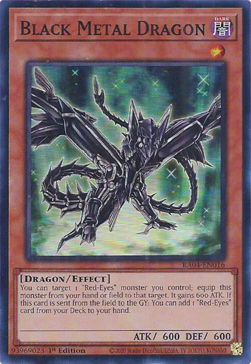 Black Metal Dragon - Super Rare - 1st Edition - RA04-EN016