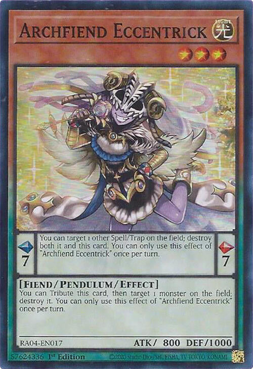 Archifiend Eccentrick - Super Rare - 1st Edition - RA04-EN017