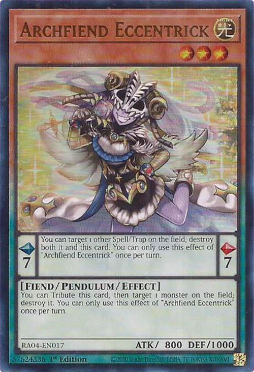 Archifiend Eccentrick - Ultra Rare - 1st Edition - RA04-EN017
