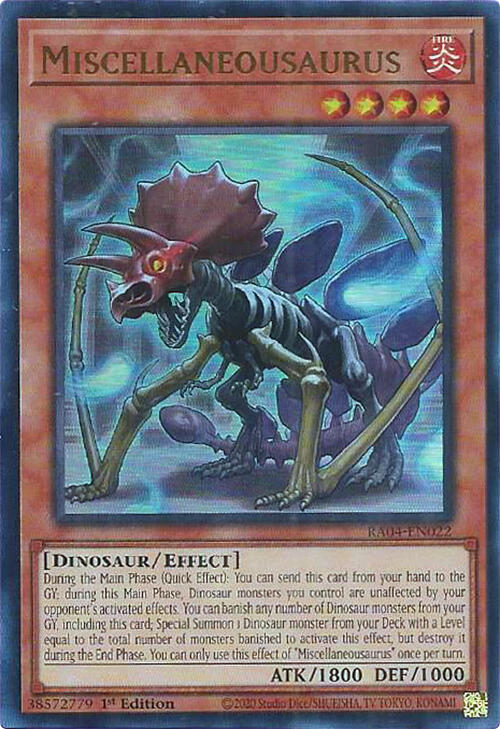 Miscellaneosaurus - Ultra Rare - 1st Edition - RA04-EN022
