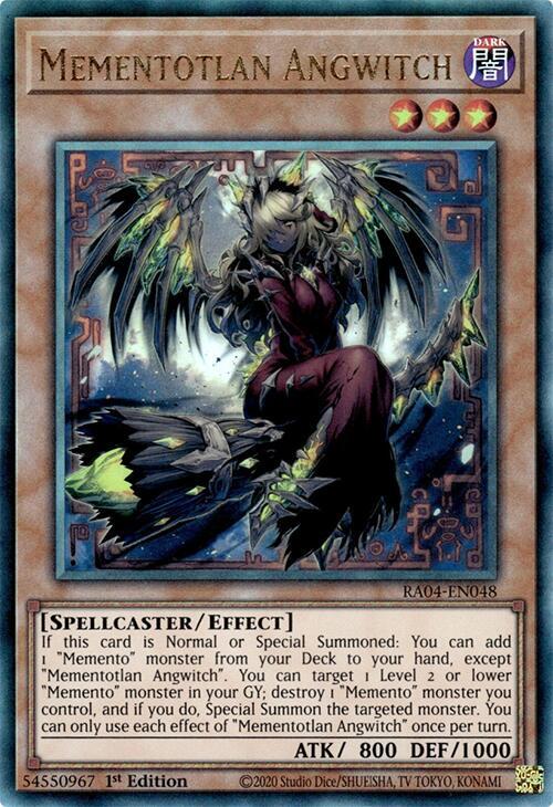 Mementotlan Angewitch - Prismatic Ultimate Rare - 1st Edition - RA04-EN048