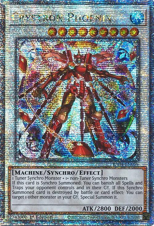 Crystron Phoenix - Quarter Century Secret Rare - 1st Edition - RA04-EN058