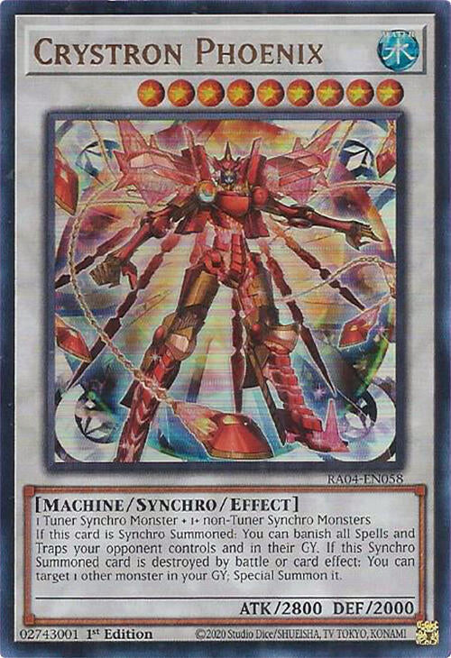Crystron Phoenix - Ultra Rare - 1st Edition - RA04-EN058