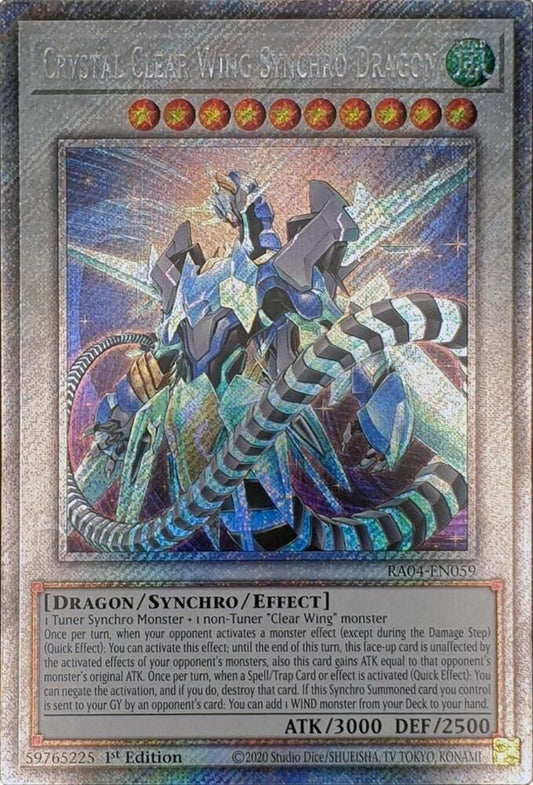 Clear Wing Synchro Dragon - Platinum Secret Rare - RA04-EN249