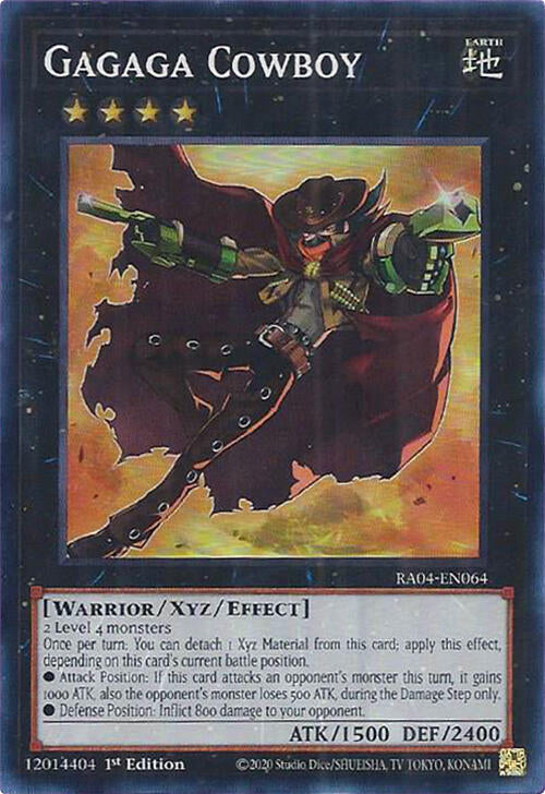 Gagaga Cowboy - Super Rare - 1st Edition - RA04-EN064