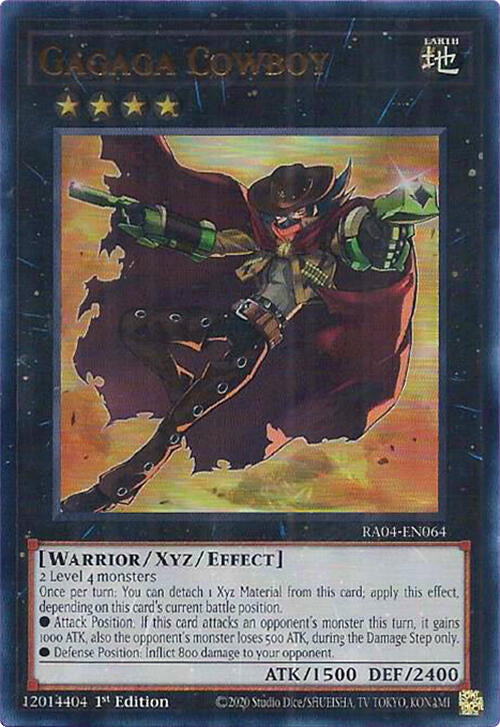 Gagaga Cowboy - Ultra Rare - 1st Edition - RA04-EN064