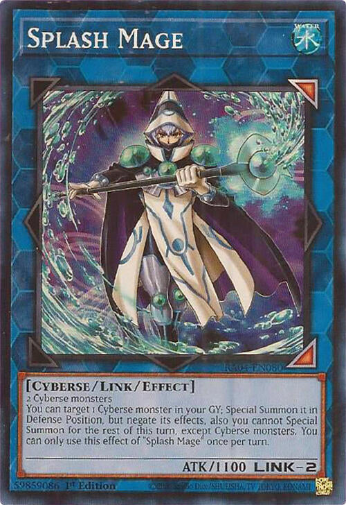 Splash Mage - Super Rare - 1st Edition - RA04-EN080