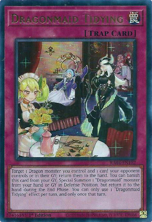 Dragonmaid Tidying - Ultra Rare - 1st Edition - RA04-EN102