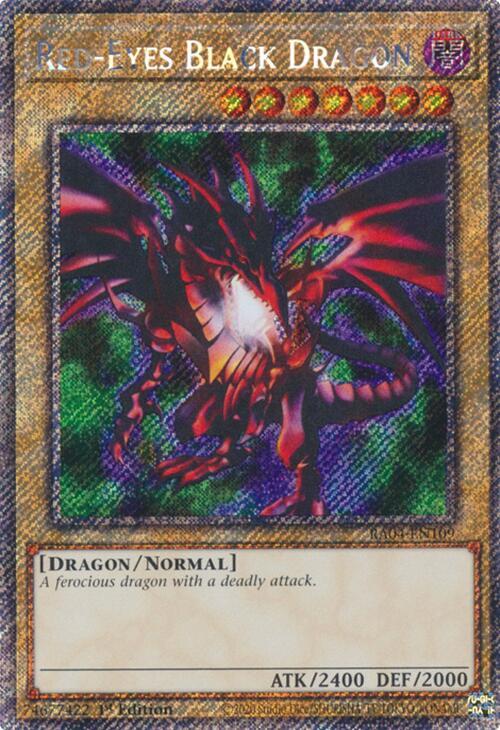 Red-Eyes Black Dragon (4th Art) - Platinum Secret Rare - 1st Edition - RA04-EN109