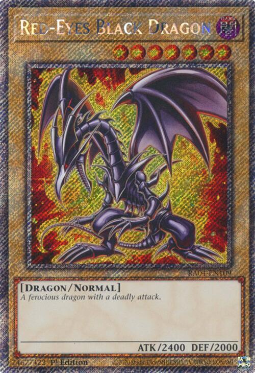 Red-Eyes Black Dragon (7th Art) - Platinum Secret Rare - 1st Edition - RA04-EN109