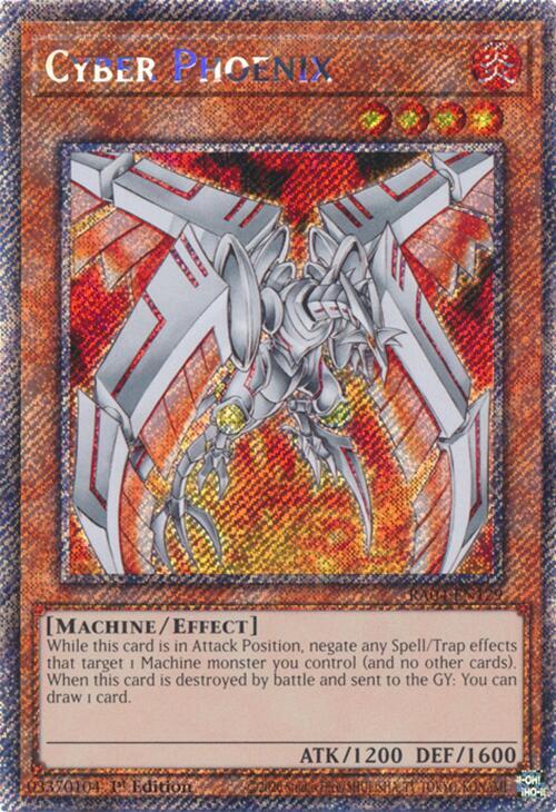 Cyber Phoenix - Platinum Secret Rare - 1st Edition - RA04-EN129