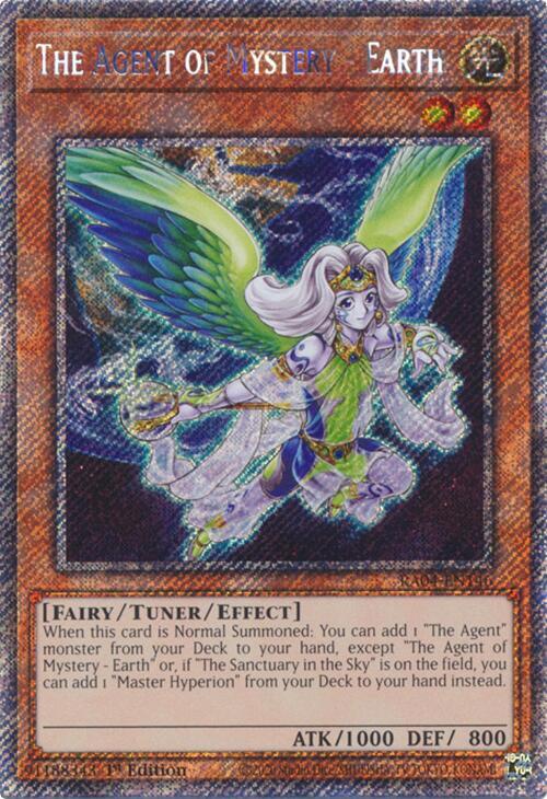 The  Agent of Mystery - Earth - Platinum Secret Rare - 1st Edition - RA04-EN146