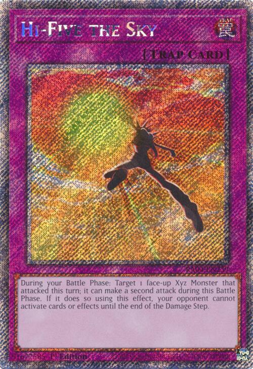 Hi-Five the Sky - Platinum Secret Rare - 1st Edition - RA04-EN239