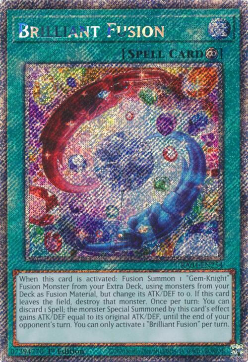 Brilliant Fusion - Platinum Secret Rare - 1st Edition - RA04-EN254
