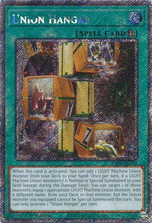 Union Hangar - Platinum Secret Rare - 1st Edition - RA04-EN270