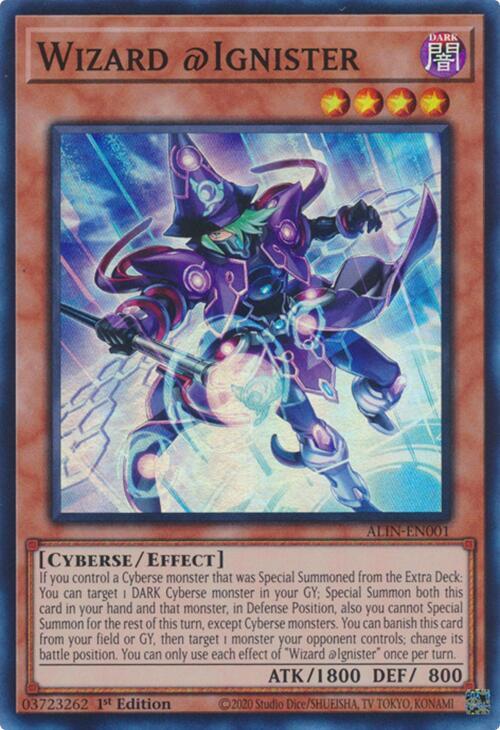 Wizard @Ignister - Super Rare - 1st Edition - ALIN-EN001