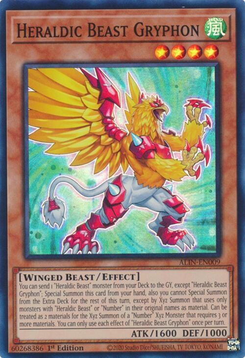 Heraldic Beast Gryphon - Super Rare - 1st Edition - ALIN-EN009