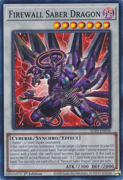 Firewall Saber Dragon - Super - 1st Edition - ALIN-EN038