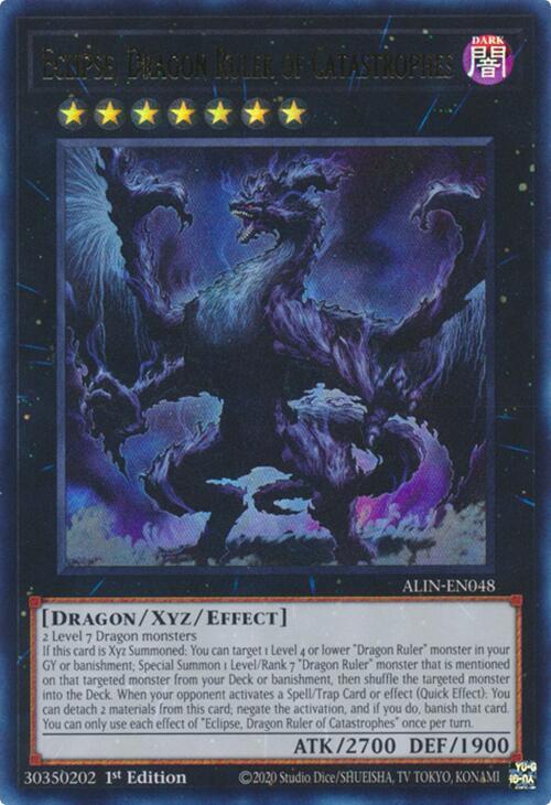 Eclipse, Dragon Ruler of Catastrophes - Ultra Rare - 1st Edition - ALIN-EN048