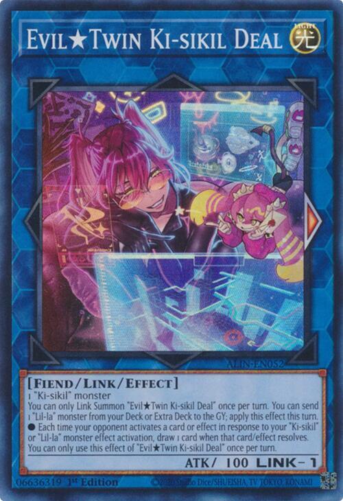 EvilTwin Ki-Sikil Deal - Super Rare - 1st Edition - ALIN-EN052