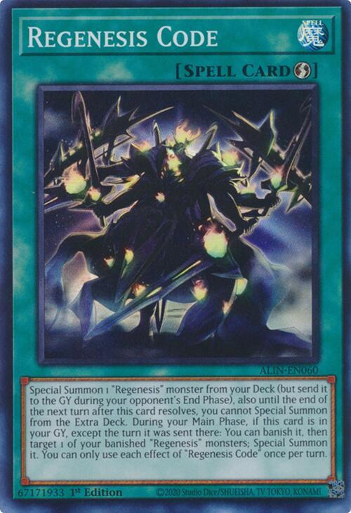 Regenesis Code - Super Rare - 1st Edition - ALIN-EN060