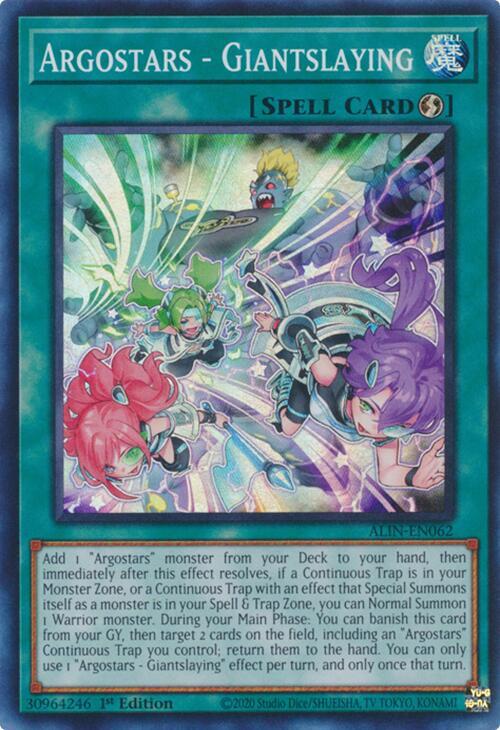 Argostars - Giantslaying - Super Rare - 1st Edition - ALIN-EN062