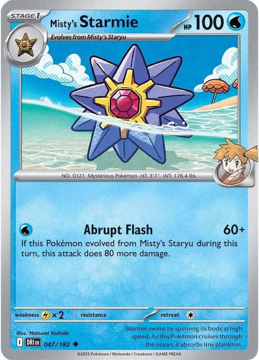 Misty's Starmie - Reverse Holofoil - 047/182