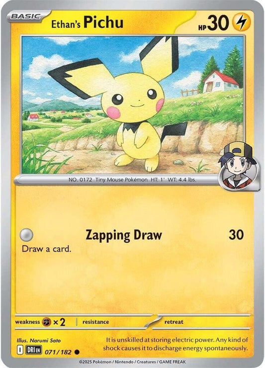 Ethan's Pichu - Reverse Foil - 071/182