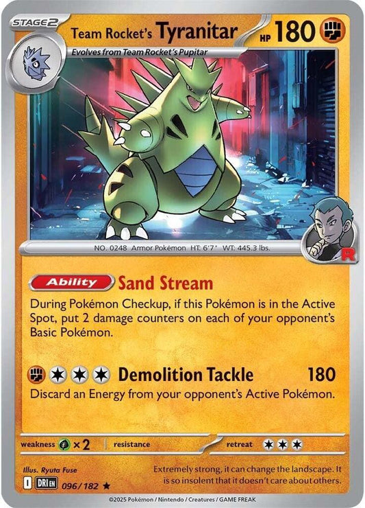 Team Rocket's Tyranitar - Holofoil - Rare - 096/182