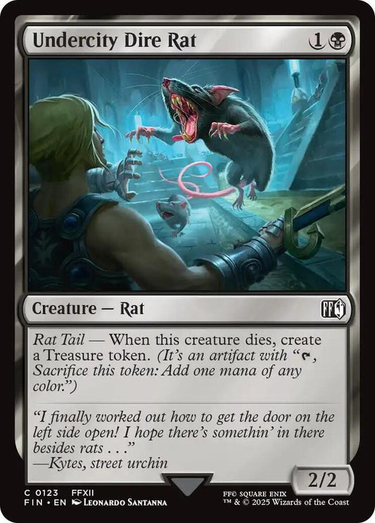 Undercity Dire Rat (Foil) - Common - FIN - 0123