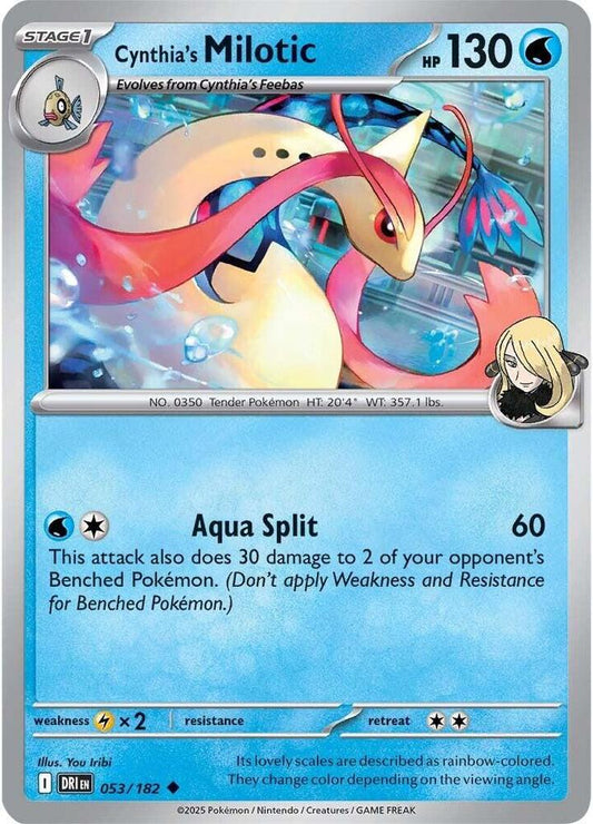 Cynthia's Milotic - Reverse Holo - Uncommon - 053/182