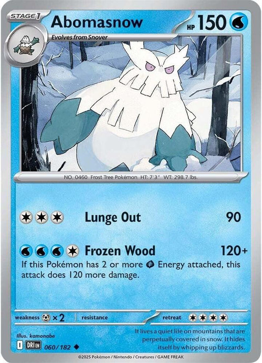Abomasnow - Reverse Holo - Uncommon - 060/182